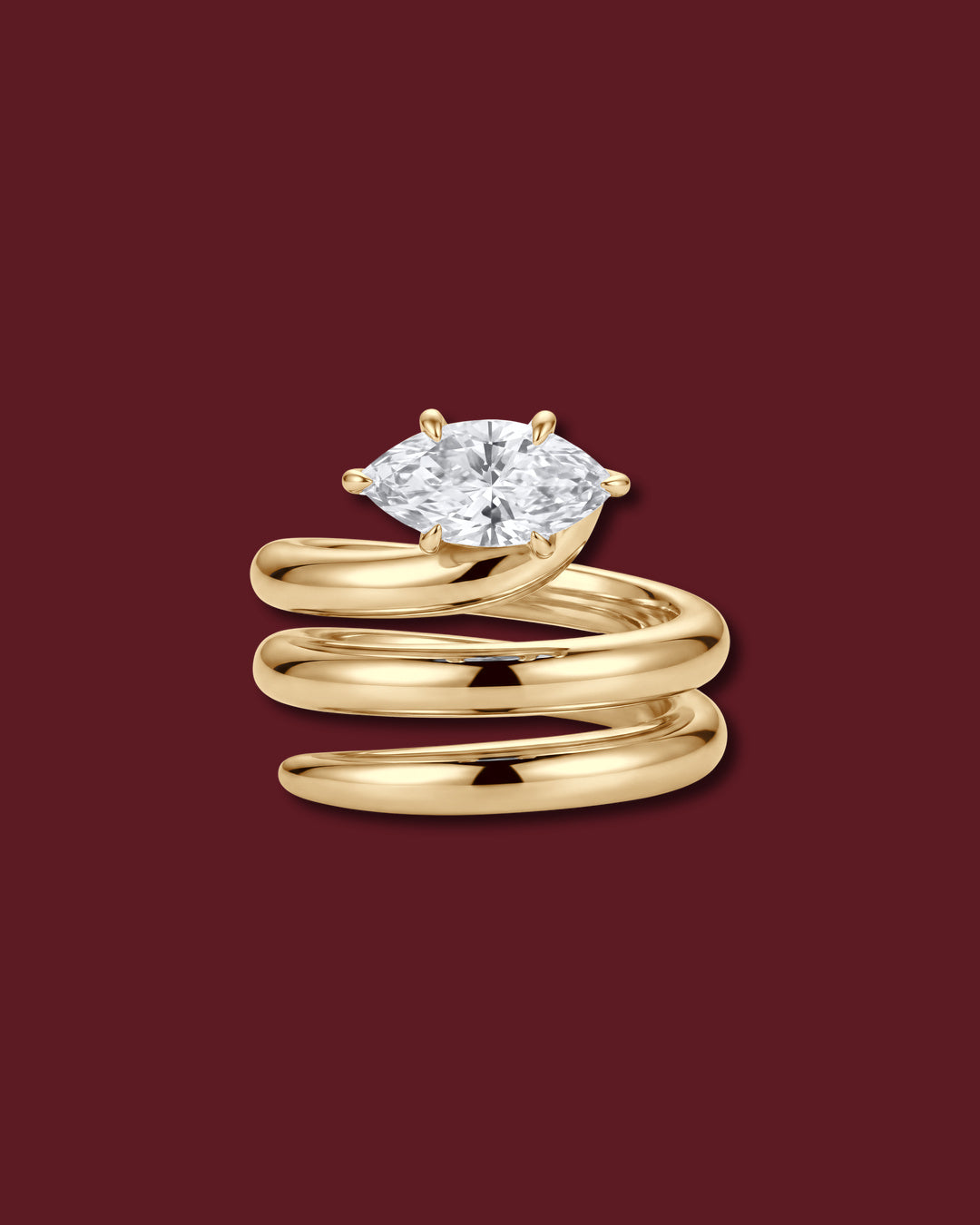 NAIYA Pinky Ring, White Diamond
