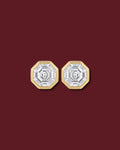 ANNA Octagon Asscher Bezel Stud Earrings