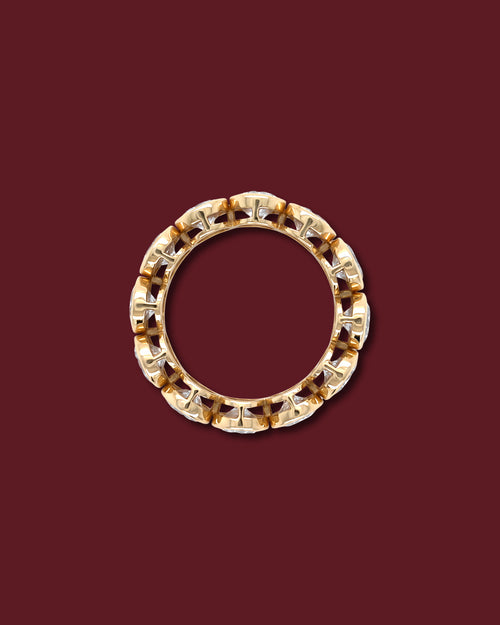 CELINA Round Bezel Eternity Band