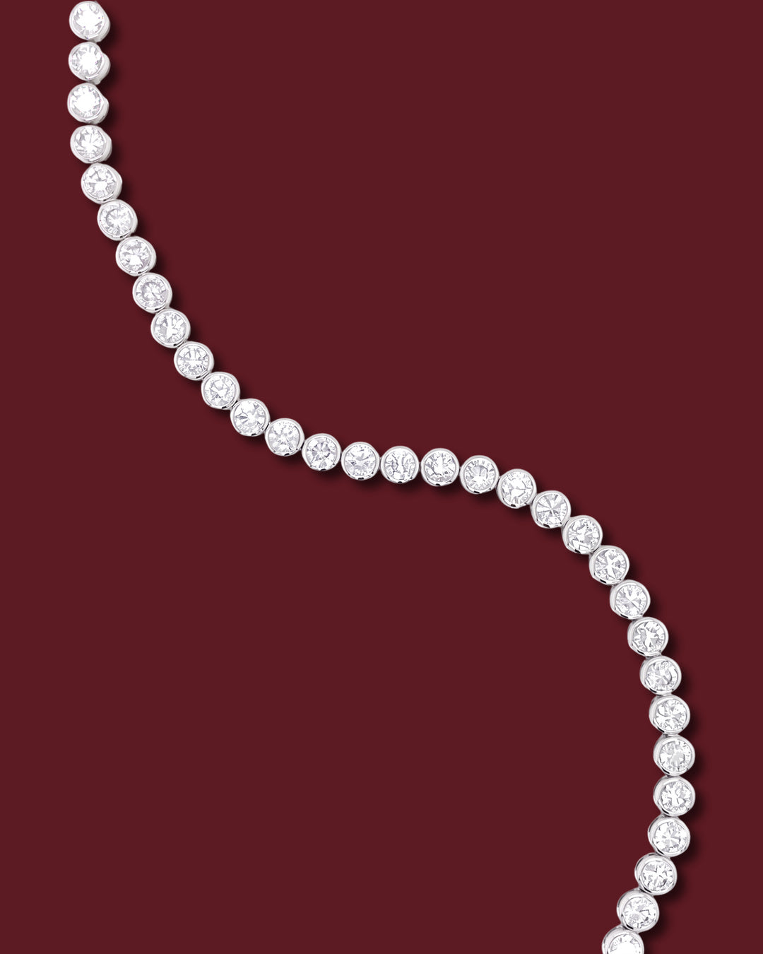 CELINA Round Bezel Tennis Bracelet