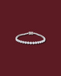 CELINA Round Bezel Tennis Bracelet