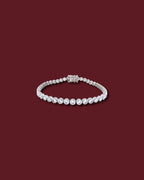 CELINA Round Bezel Tennis Bracelet