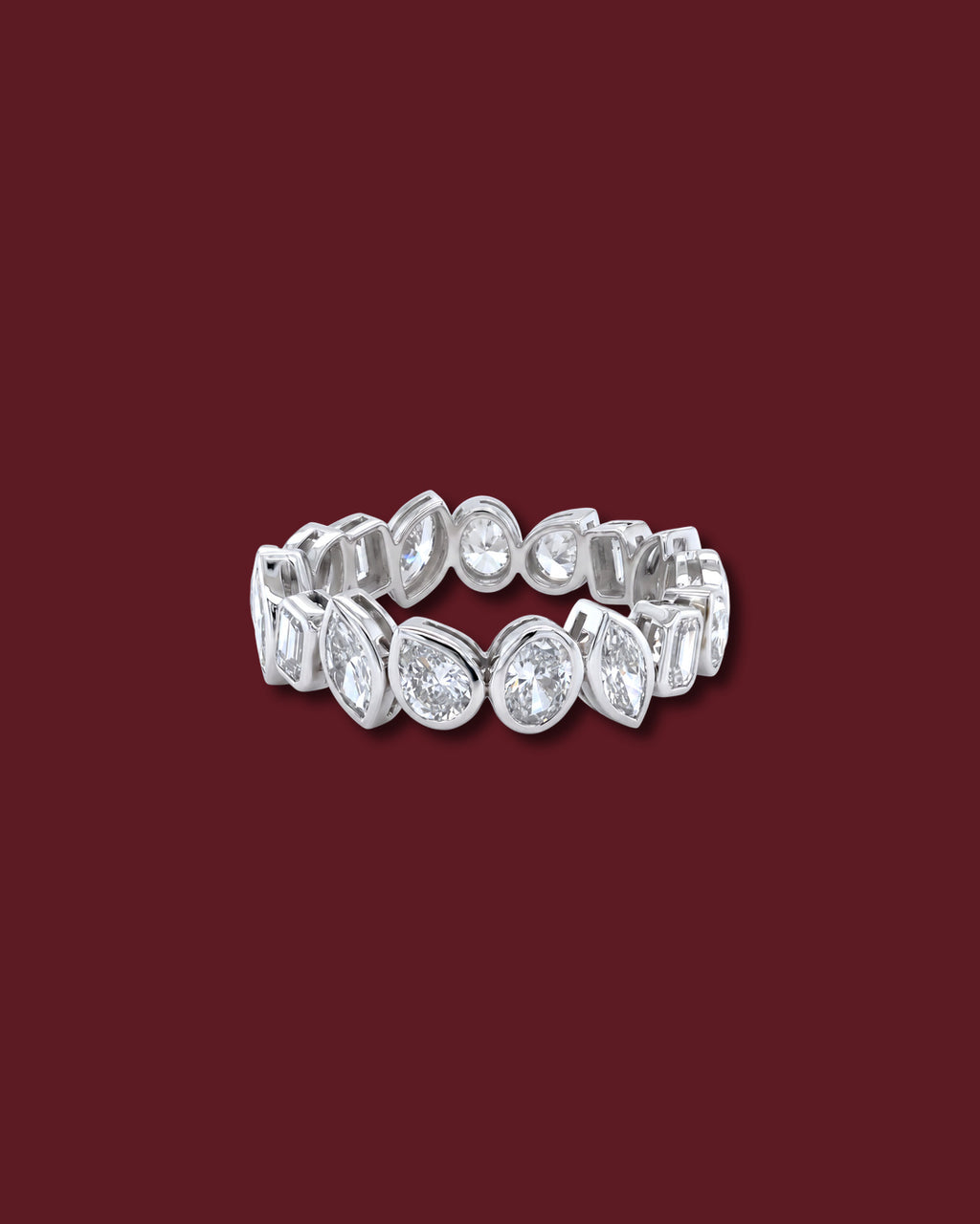 FREYA Varied Bezel Eternity Band