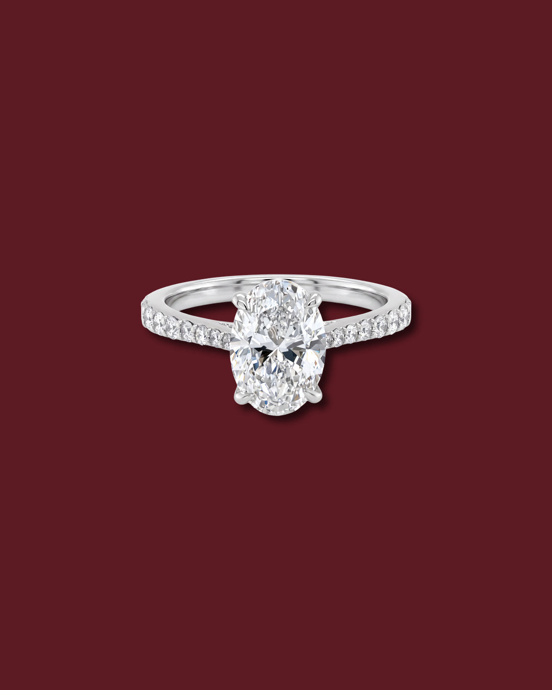 MARGOT Tapered Pavé Engagement Ring
