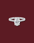 MARGOT Tapered Pavé Engagement Ring